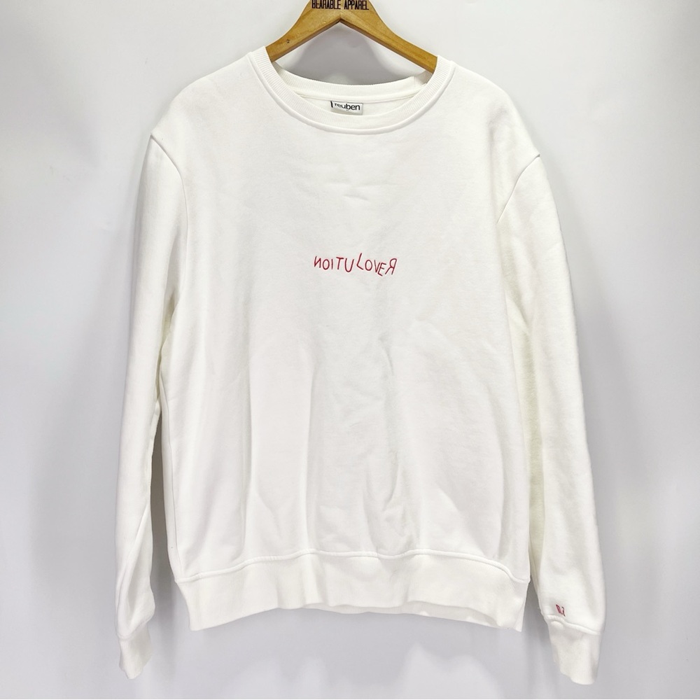 3 for $15 Reuben Noitulover (Revolution) Embroidered Pullover Sweatshirt Crew